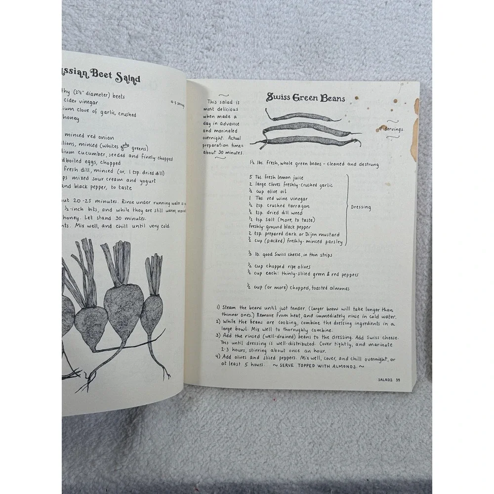 Pair of Molly Katzen Cookbooks 70s 80s Moosewood The Enchanted Broccoli Forest